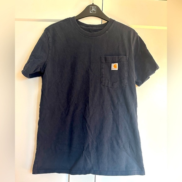 Carhartt Women’s Navy Blue T-shirt Size Small Loose Fit - Picture 1 of 6